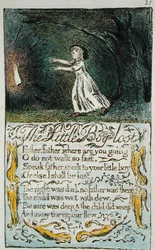 Der kleine Junge verloren, Illustration aus Lieder der Unschuld und Erfahrung (Bentley Kopie L) pl.21 (Bentley 13) 1789-94
